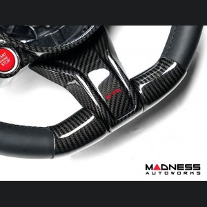 Alfa Romeo Stelvio Steering Wheel Trim - Carbon Fiber - Lower Decal Trim - QV Model - 2020+ models - GTA